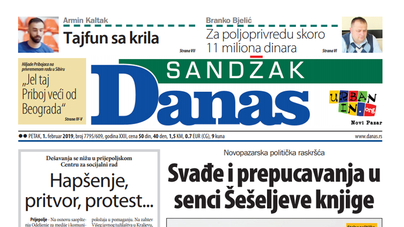 Sandžak Danas – 1. februar 2019. 1