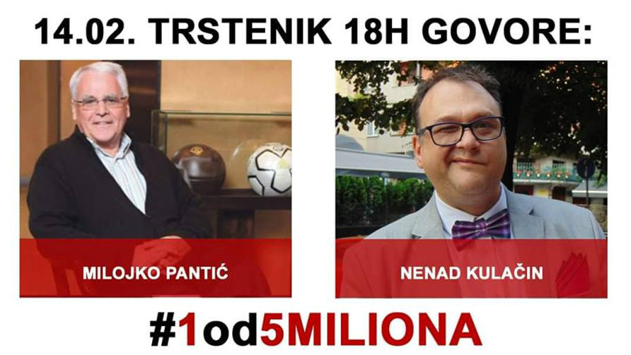 Trstenik: Na protestu 14. februara govornici Milojko Pantić i Nenad Kulačin 1