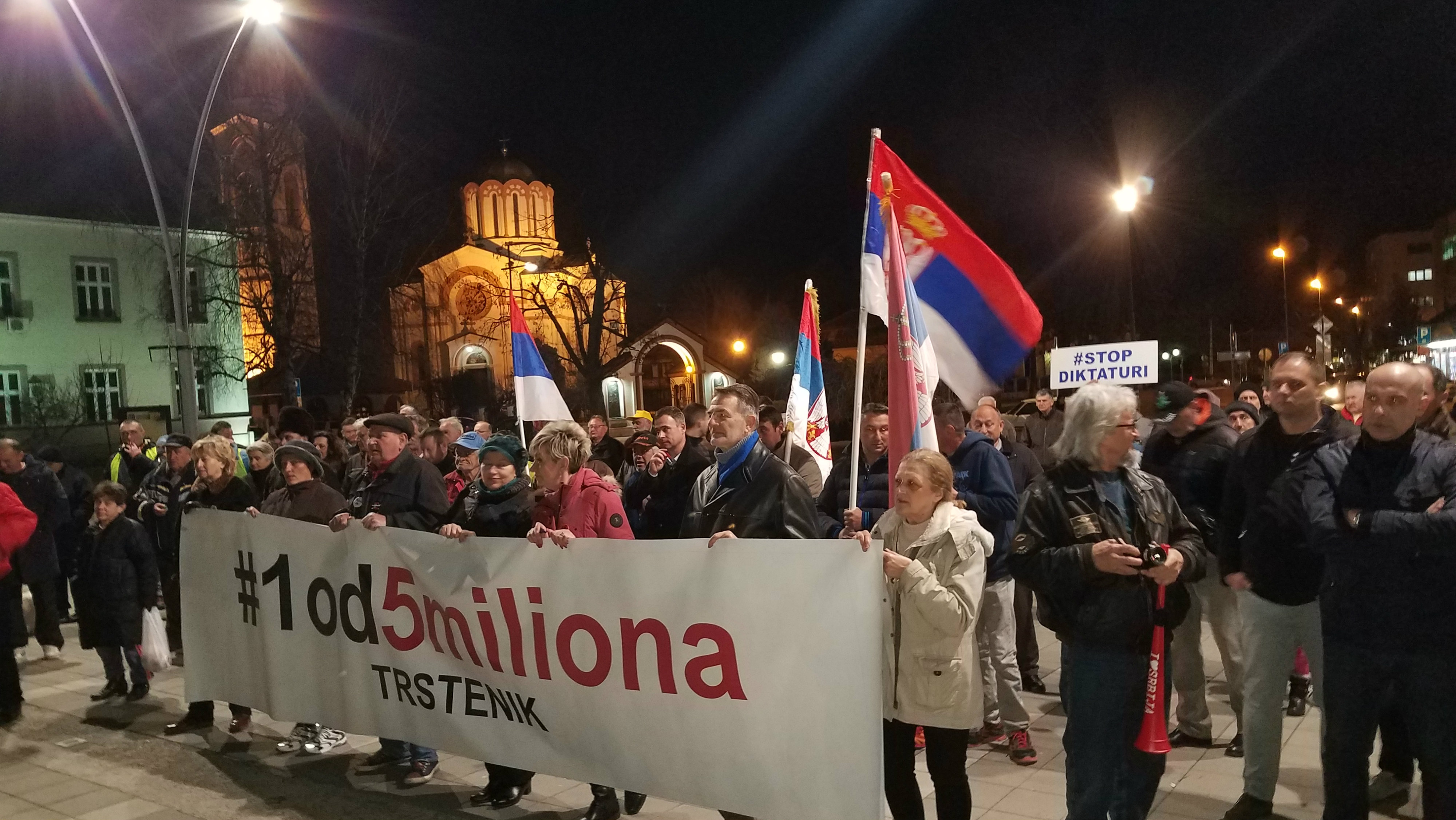Nastavljeni protesti "Jedan od pet miliona" u Srbiji 2