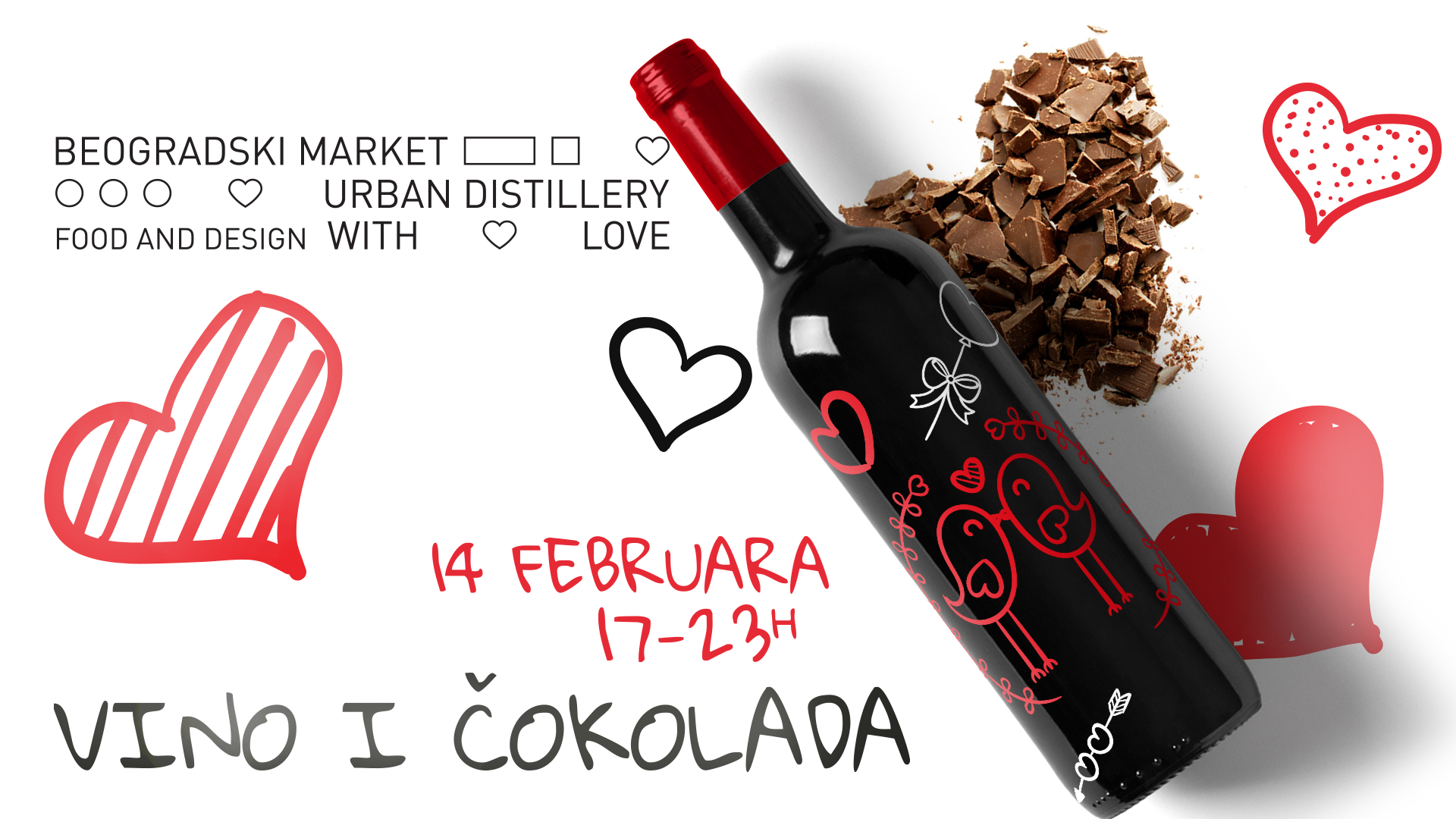 Vino i čokolada u Beogradskom marketu 14. februara 1