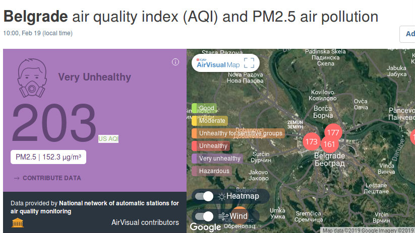 Zagađenost vazduha u Srbiji ponovo alarmantna 3
