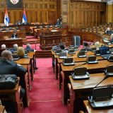 Počela sednica, opozicija dočekivala ministre ispred Doma Narodne skupštine 13