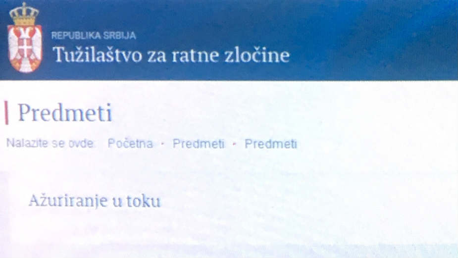 Tužilaštvo objavljivalo nepotrebne podatke, sajt se ažurira 1