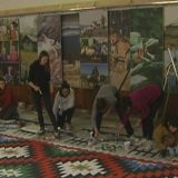 "Pirotski ćilim" oslikan na podu Doma kulture 14