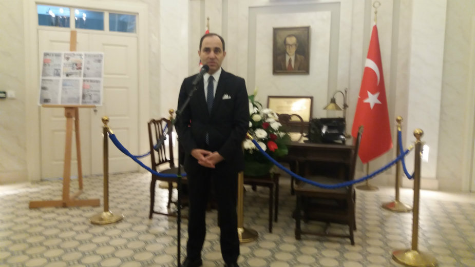 Komemoracija u ambasadi Turske povodom 36-godišnjice ubistva ambasadora Balkara 1
