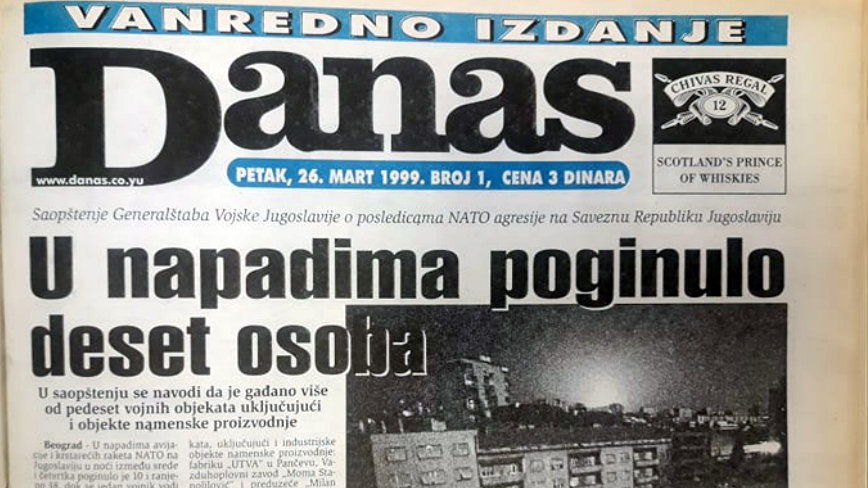 Danas (1999): Kako su izgledali prvi dani NATO bombardovanja SRJ? 1