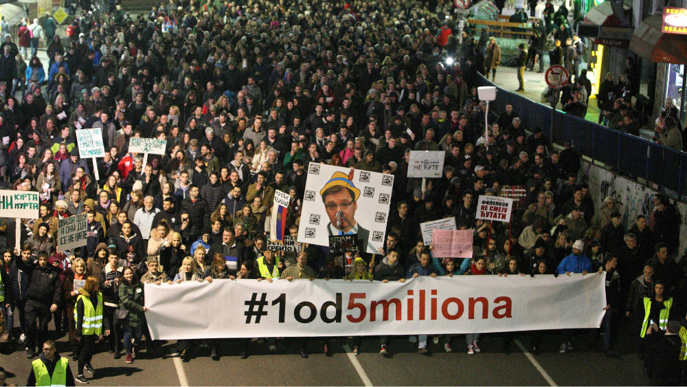 Sastanak potpisnika Sporazuma sa narodom i organizatora protesta „1 od 5 miliona“ 1