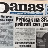 Danas (1999): Ćuruvija osuđen, Toni Bler preti Miloševiću Hagom 8