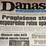 Danas (1999): Proglašeno vanredno stanje, 12 sati pred bombardovanje 15