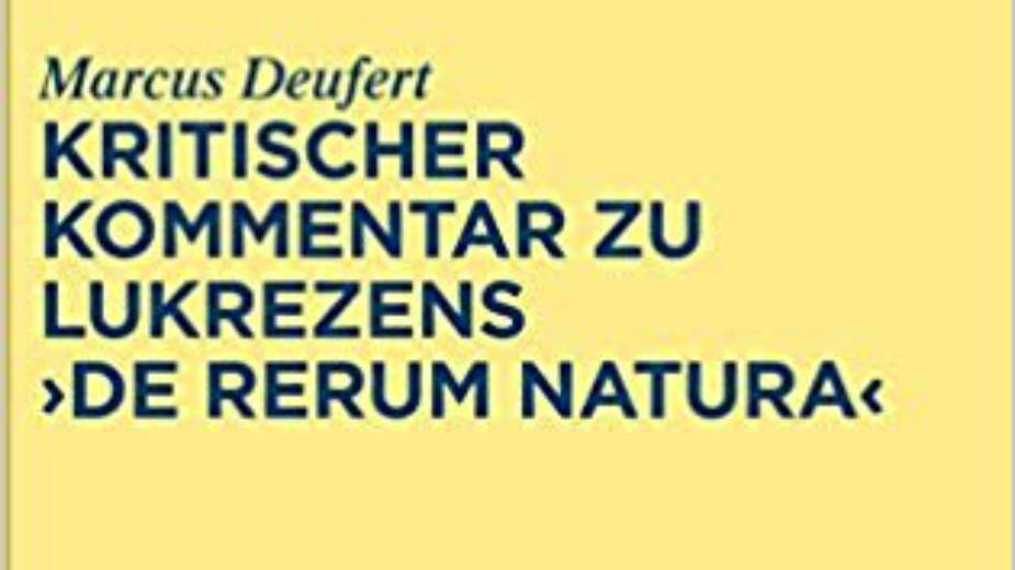 Kritički komentar Lukrecijevog dela "O prirodi stvari" 1