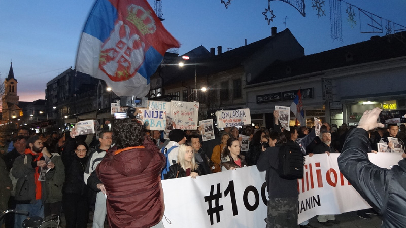Protesti „1 od 5 miliona“ u više gradova Srbije (VIDEO, FOTO) 1
