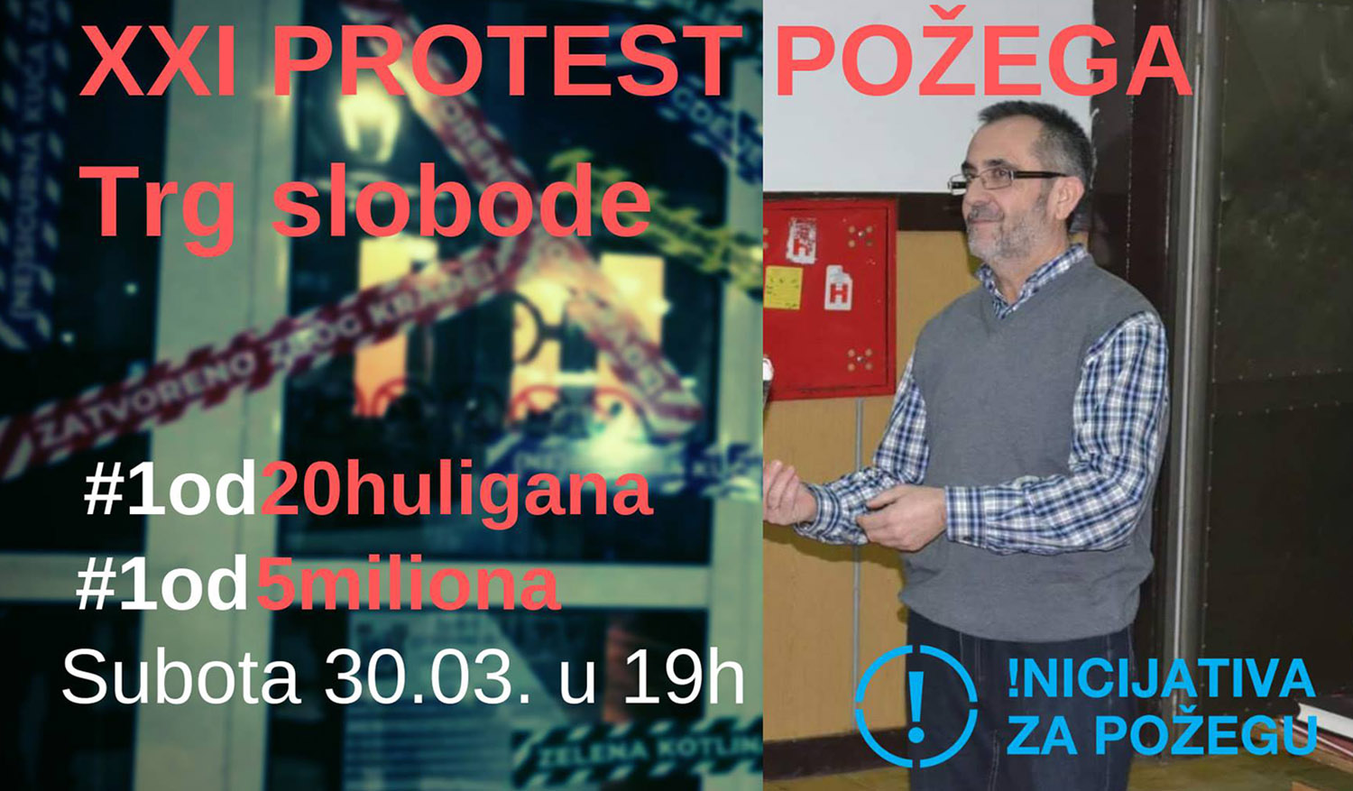 Javni čas profesionalne etike i građanskog dostojanstva 30. marta na protestu u Požegi 1