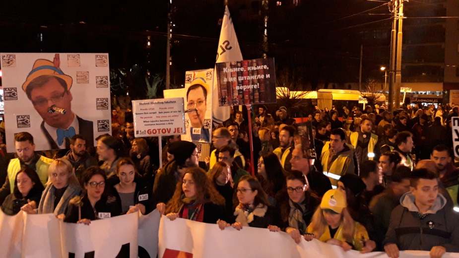 Protest večeras "ulicama laži Aleksandra Vučića" (VIDEO) 2