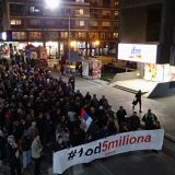 Boško Obradović i Miroslav Aleksić na protestu u Užicu 29. marta 5