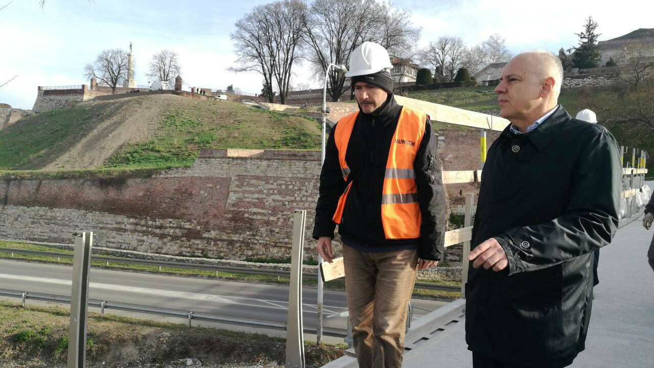 Radojičić: Pasarela od Kalemegdana do Savskog keja gotova sredinom leta 1