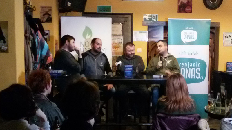 Zrenjanin: Promocija romana Branka Rosića 'Konačno razvedravanje' 1