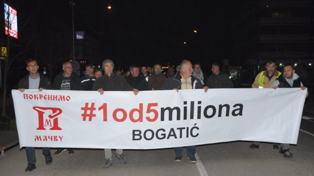 Šesti protest u Bogatiću 28. marta 1