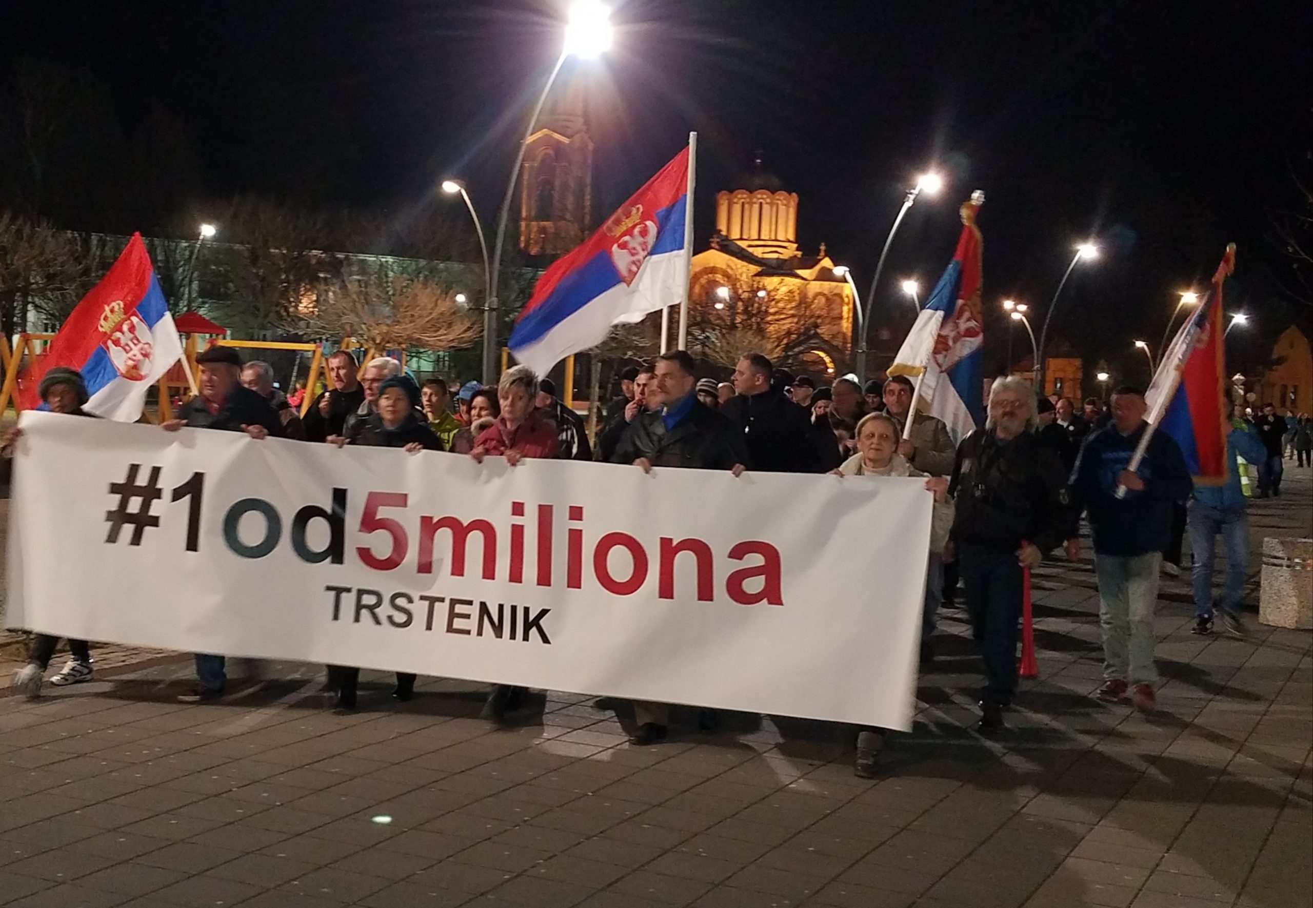 Novi protest "1 od 5 miliona" u Trsteniku 28. marta 1