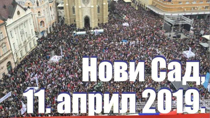 Da li će u Novom Sadu 12. aprila biti održan i protest "1 od 5 miliona" i Vučićev miting? 1