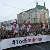 Protest Jedan od pet miliona ubuduće sa potpisnicima Sporazuma s narodom 6