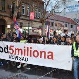 Protesti "1 od 5 miliona" u Novom Sadu nastavljaju se 3. maja 15