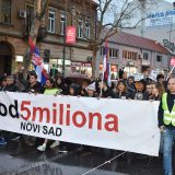 Večeras novi protest Jedan od pet miliona u Novom Sadu 9