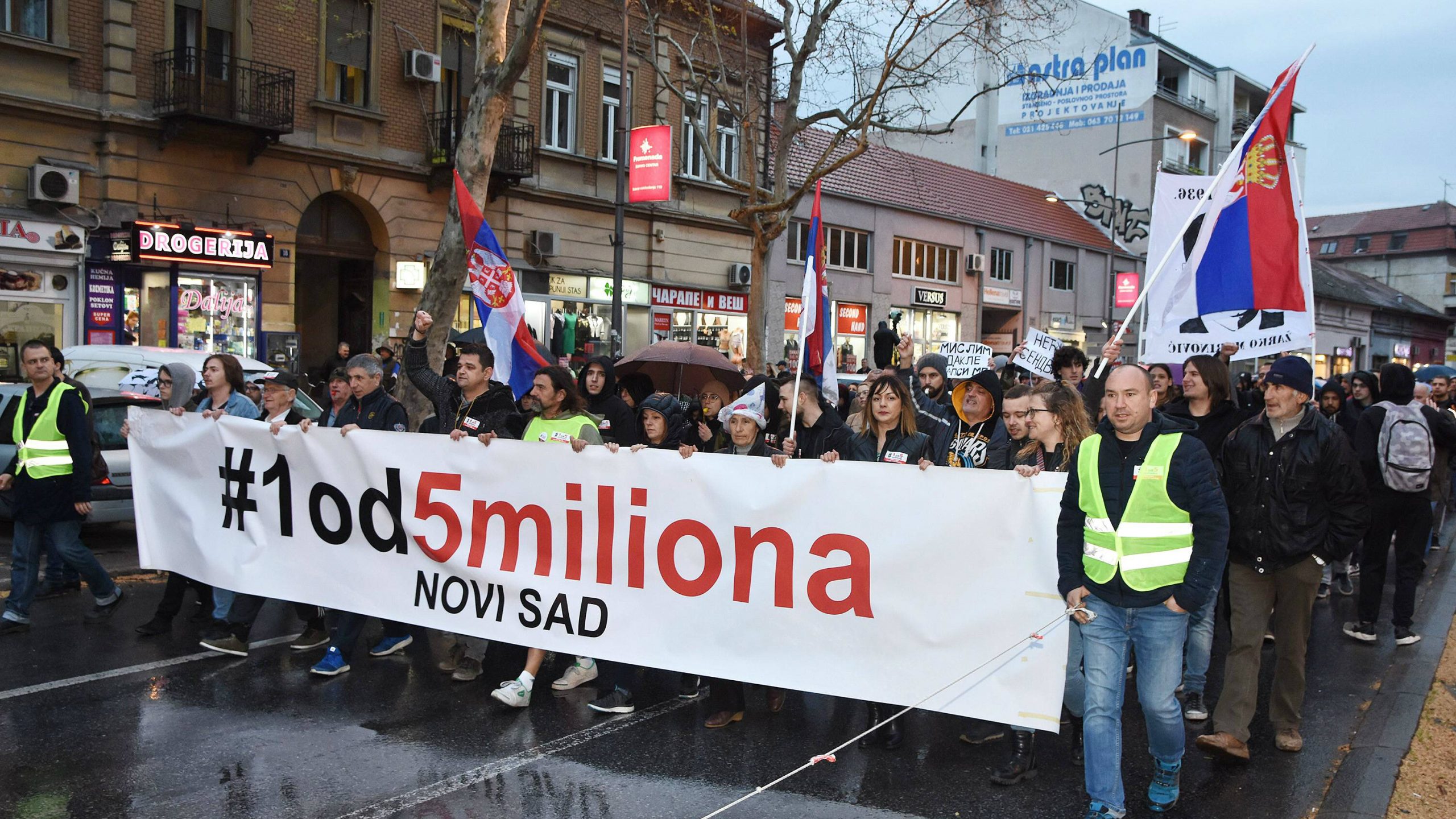 Protesti "1 od 5 miliona" u Novom Sadu nastavljaju se 3. maja 1