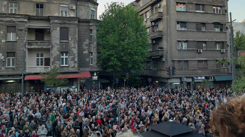 Na protestu "1 od 5 miliona" saopšten pregovarački tim za dijalog sa vlašću (VIDEO, FOTO) 2