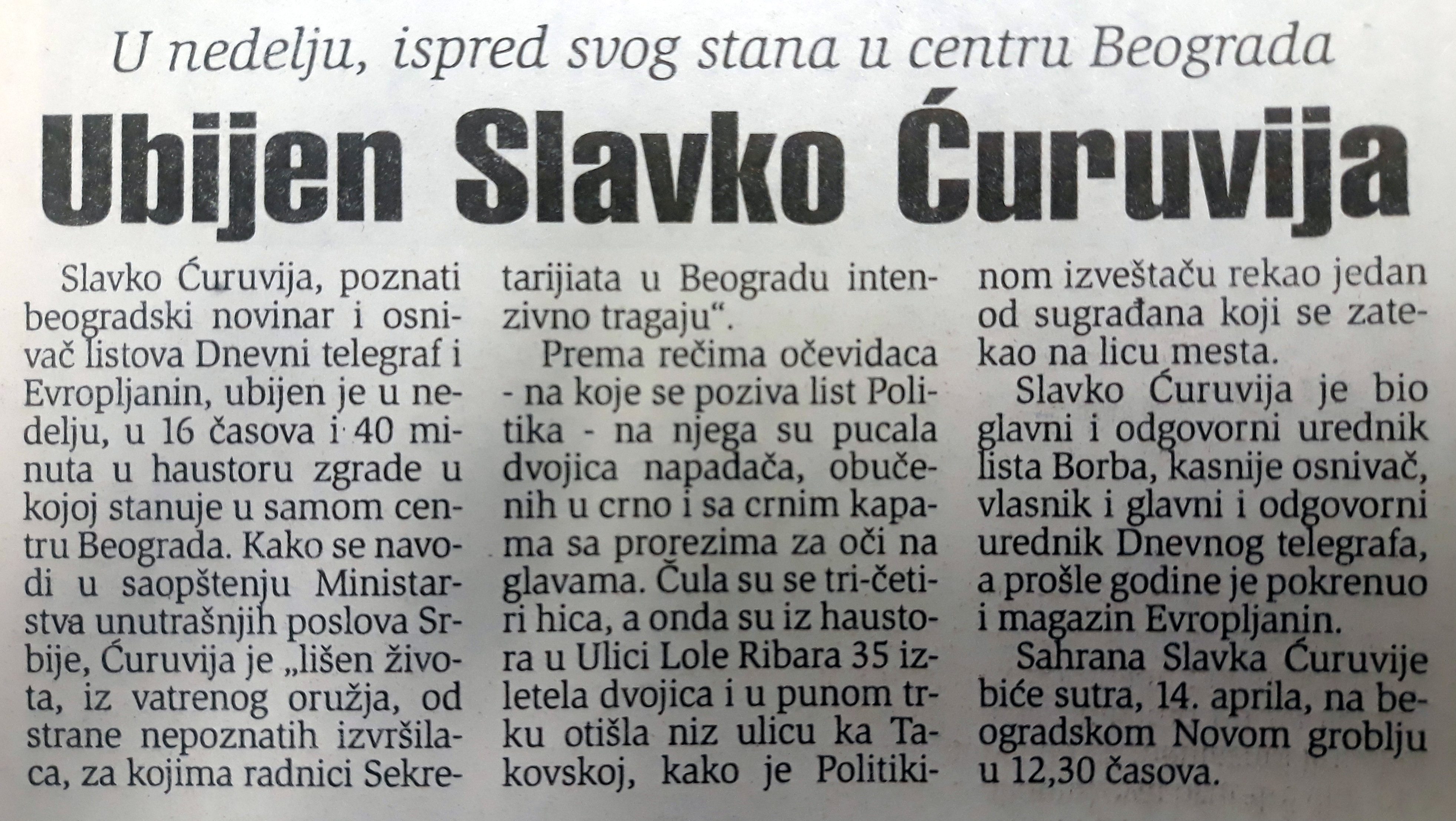 Danas (1999): Vaskrs u katakombama 3