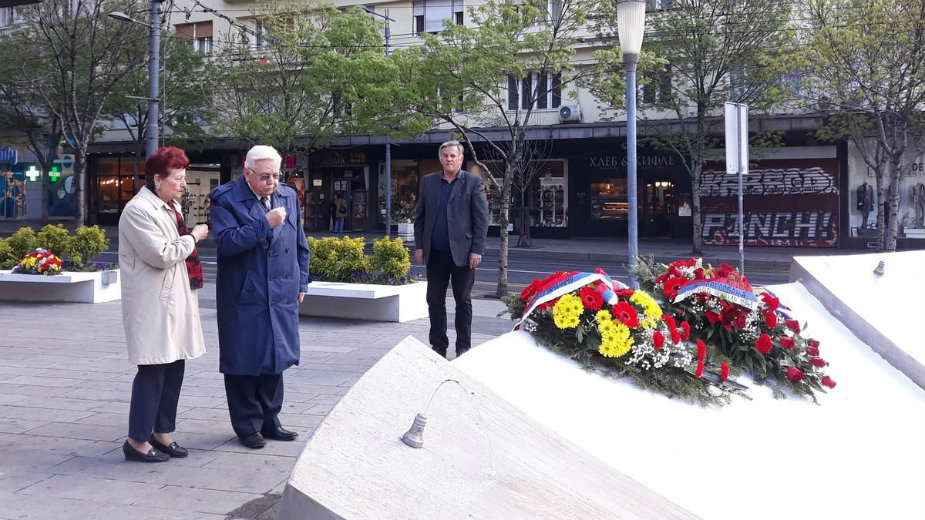 Položeni venci povodom šestoaprilskog bombardovanja Beograda 1