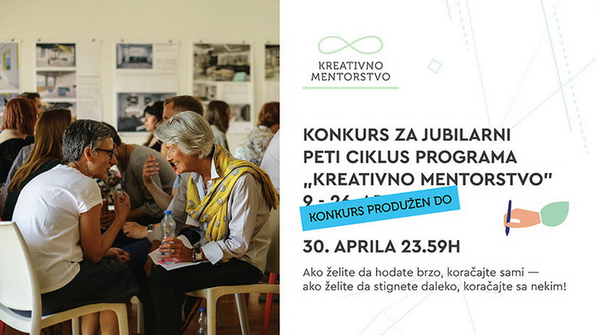 Konkurs za „Kreativno mentorstvo“ produžen do 30. aprila 1