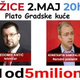 Protest "1 od 5 miliona" u Užicu 2. maja 11