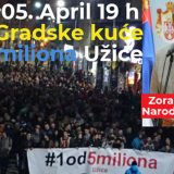 Zoran Živković na protestu u Užicu 5. aprila 13