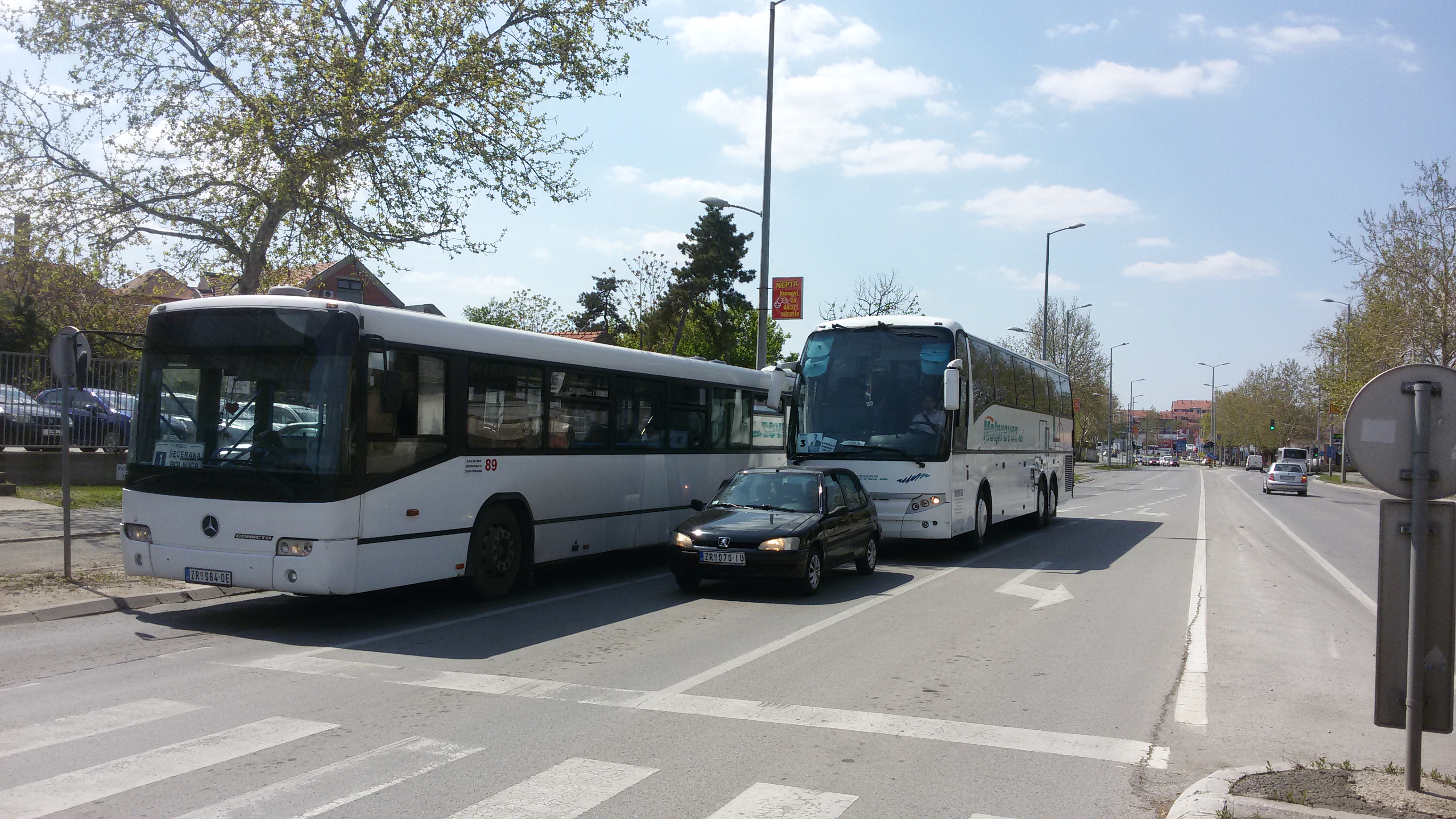Zrenjanin: Puni autobusa mitingaša 2 Zrenjanin: Puni autobusa mitingaša 2