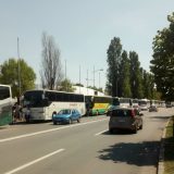 Kolona autobusa iz Novog Sada za Beograd 12