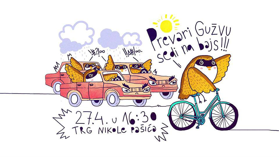 Novo okupljanje "Ulice za bicikliste" 27. aprila na Trgu Nikole Pašića 1