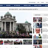 HRT na naslovnoj strani sajta izveštava o protestima u BG 2