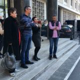 Novinari protestovali ispred Tužilaštva za visokotehnološki kriminal (VIDEO) 4