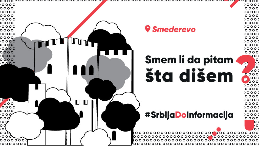 Ulična akcija „Smem li da pitam šta dišem?“ u Smederevu 1