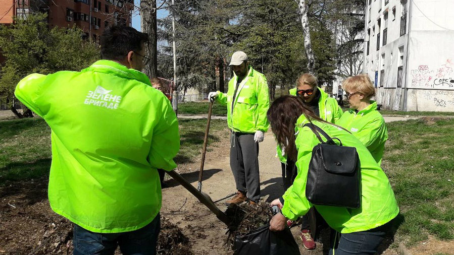 Građani Čukarice čistili smeće sa Zelenim brigadama 1