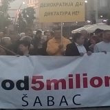 Obeležavanje pola godine protesta, 20. skup u Šapcu 15
