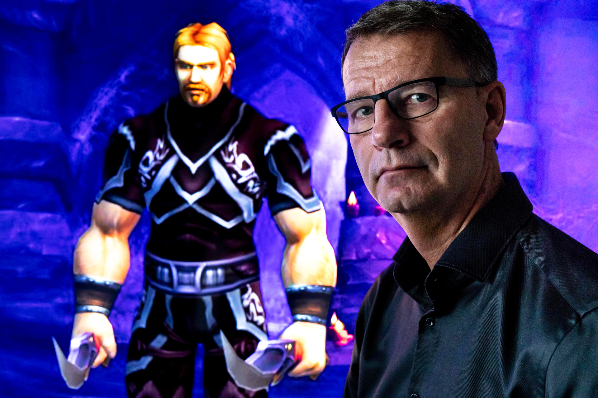 Mats's character Ibelin in World of Warcraft and Robert Steen