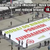 Ne davimo Beograd: Podrška za listu broj 18 na izborima za Evropski parlament 13