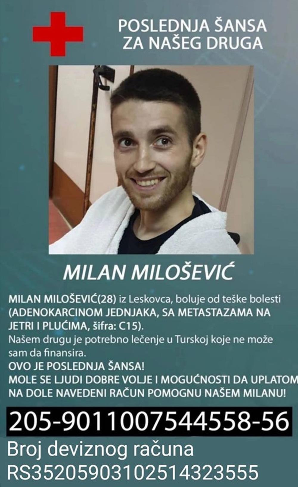 Apel za pomoć Milanu Miloševiću 2
