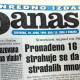 Danas (1999): Pogođena zgrada Novosadske televizije 3