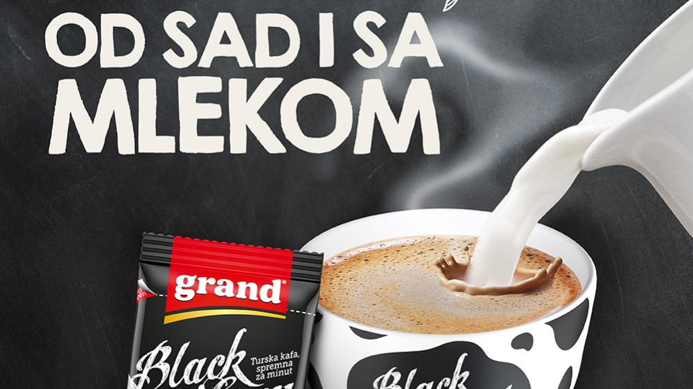 Grand kafa razvila tursku kafu s mlekom spremnu za minut 1