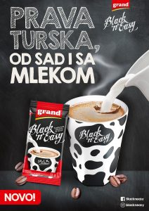 Grand kafa razvila tursku kafu s mlekom spremnu za minut 2