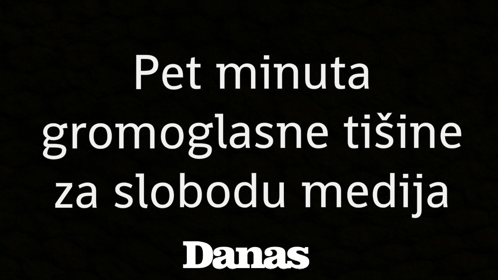 Pet minuta gromoglasne tišine za slobodu medija 1