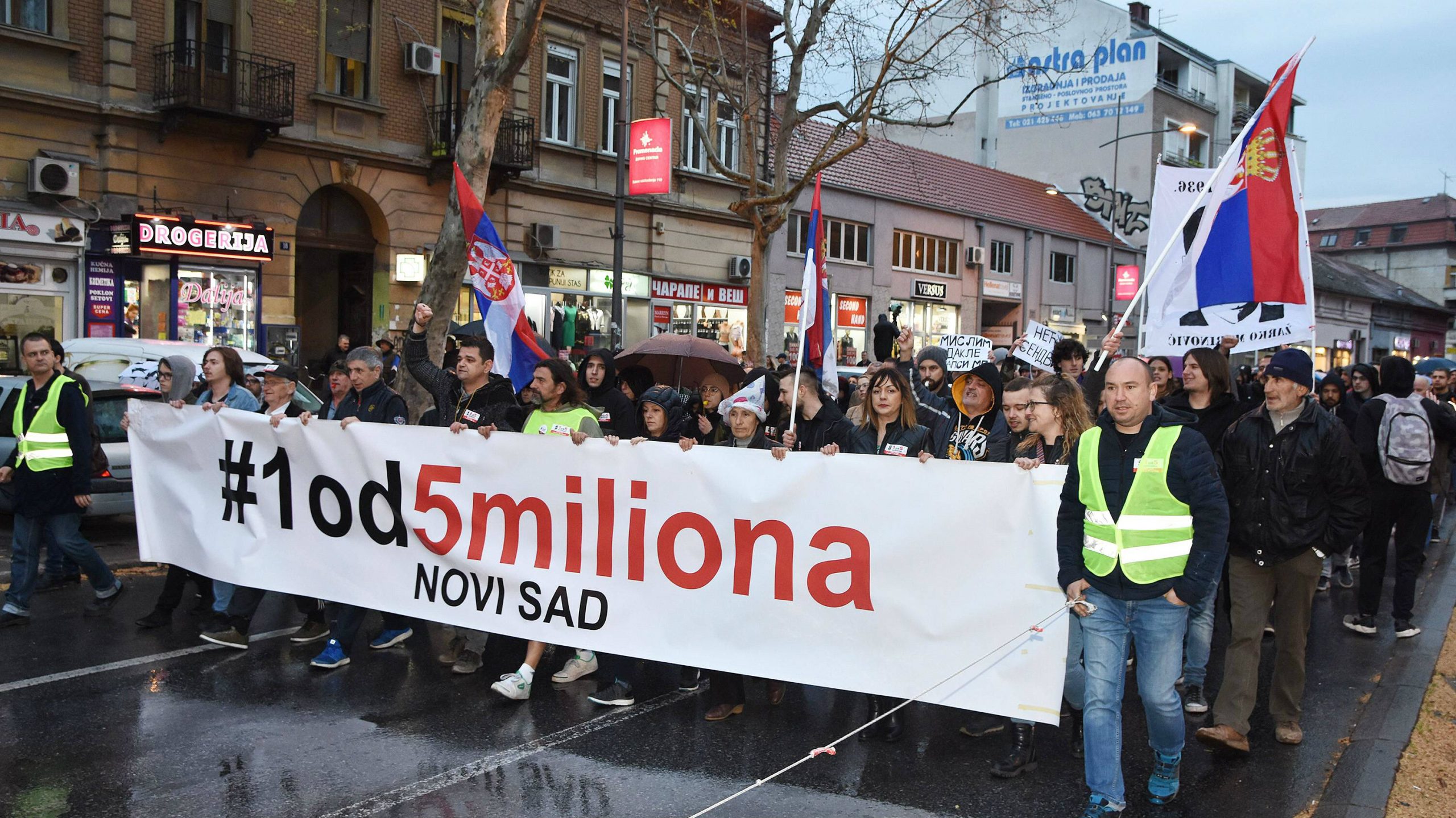 Protesti protiv vlasti u Novom Sadu 1