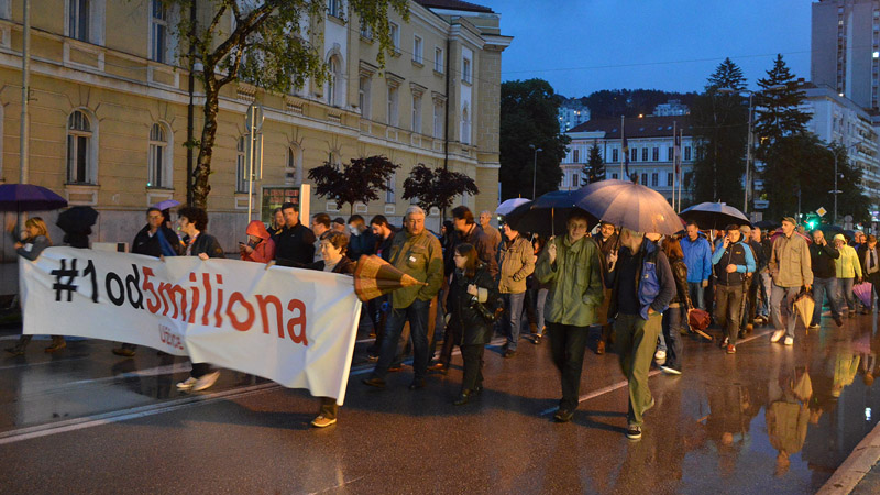 Protest u Užicu: Upornošću i zajedništvom pobedićemo režim 1